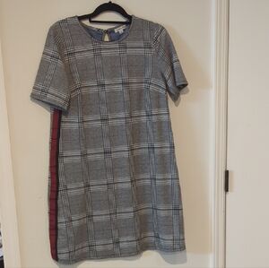 Plaid Short Sleeve Dress